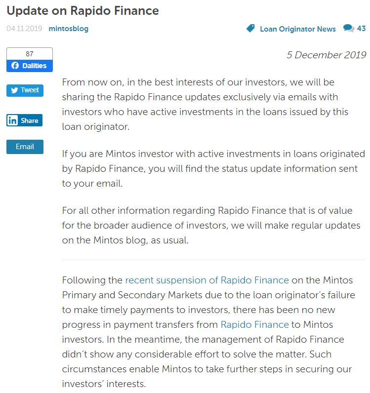 mintos hodnocení trustpilot answer