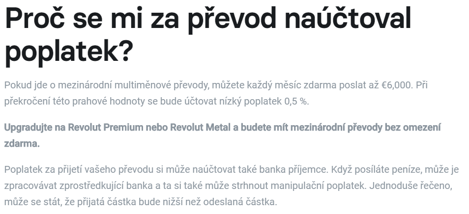revolut extra poplatek