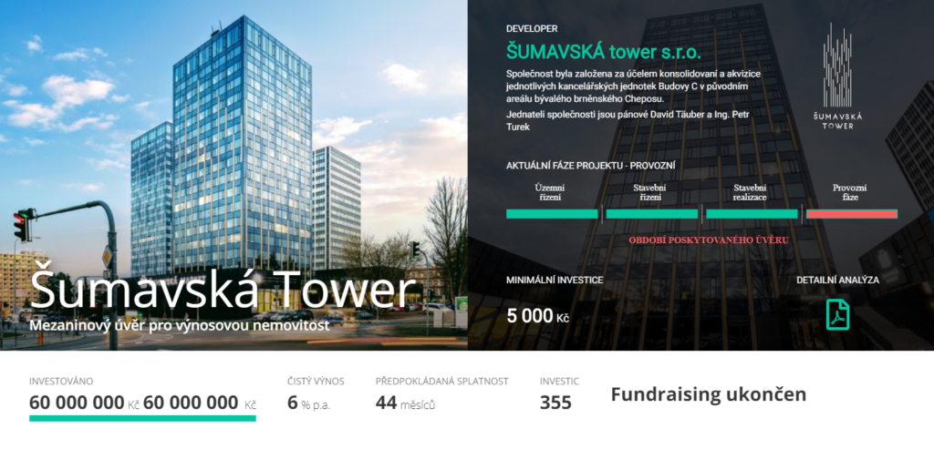 upvest šumavská tower