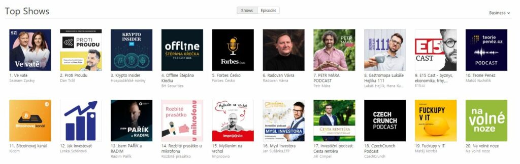 apple podcasts top 15