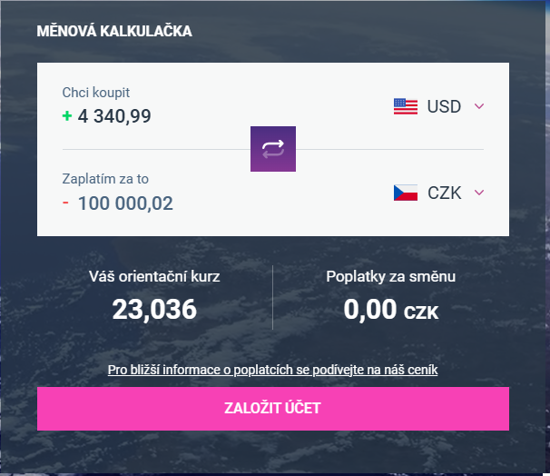 RoklenFX DOLAR CZK směna2